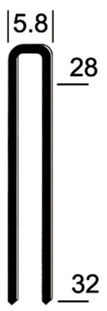 Heftklammer KL2 verzinkt 