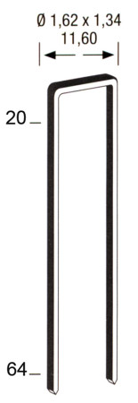 Heftklammer KL3 verzinkt 