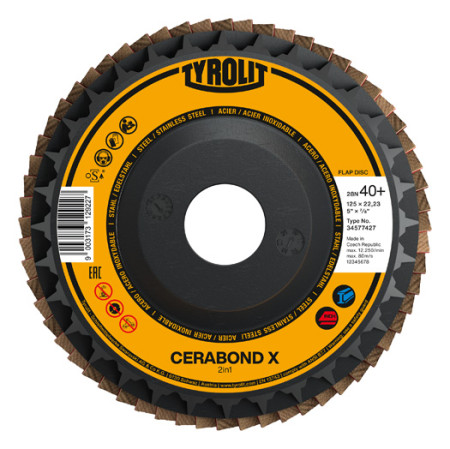 Lamellenschleifteller TYROLIT CERABOND X Ø 125 mm 