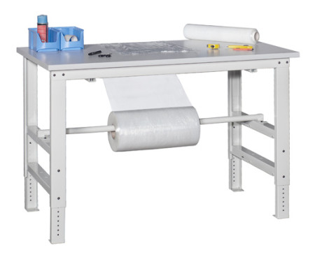 Werkbank (Packtisch) ergonomisch, mit Höhenverstellung 