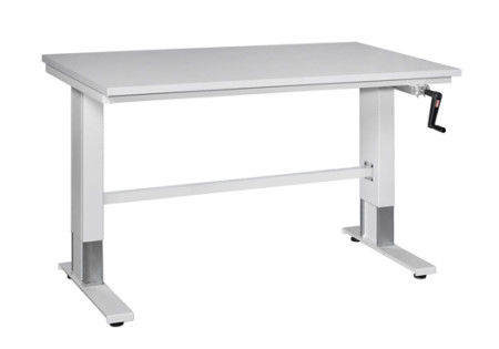 Werkbank ergonomisch, mit Höhenverstellung 