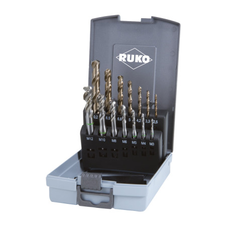 Maschinengewindebohrer-Satz HSS-Co5 Form C RUKO 