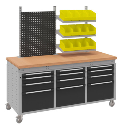 Mobile Werkbank OttoKind mit 9 Laden und Aufbau 