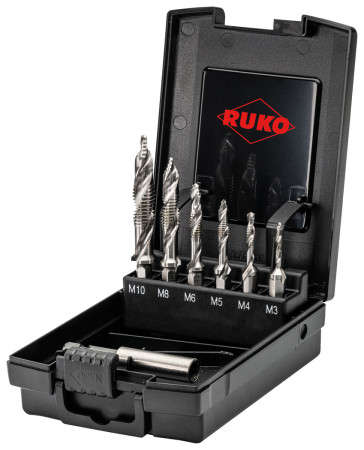 Kombi-Maschinengewindebohrer-Satz RUKO ULTIMATECUT HSS 