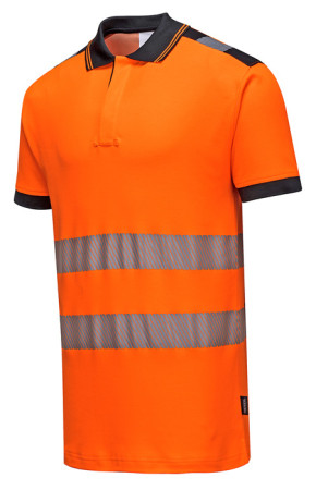 Warnschutz Polo-Shirt | atmungsaktiv | mit UV-Schutz 