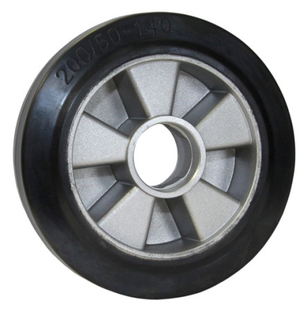 Ersatzrad vorne für Gabelhubwagen WEMO2500RHP, aus Gummi 