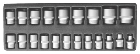 Werkzeugsatz Steckschlüsseleinsätze 1/2" 21-tlg. 