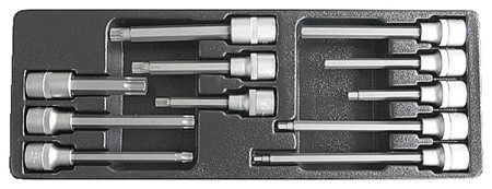 Werkzeugsatz Schraubendrehereinsätze 1/2" 11-tlg. 