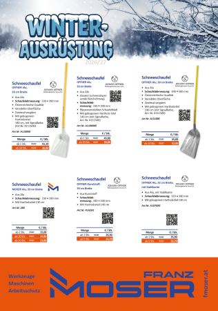 Winter Ausrüstung 