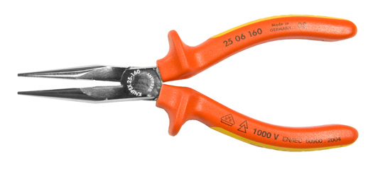 KNIPEX 25 06 160 T VDE Flachrundzange M Schneid