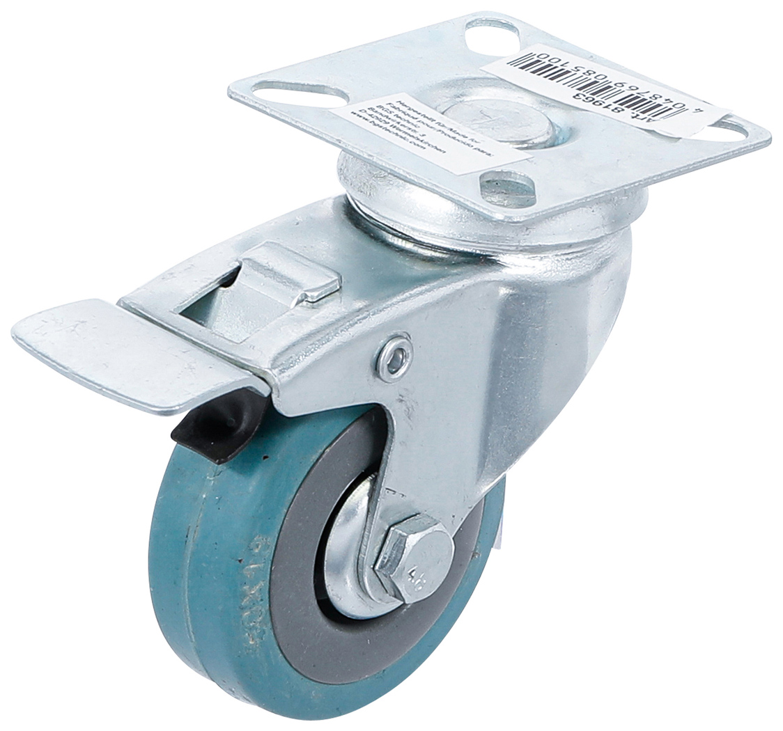 4 Lenkrollen mit Bremse, 50mm Schwerlastrolle Bis 160KG, Gummirollen