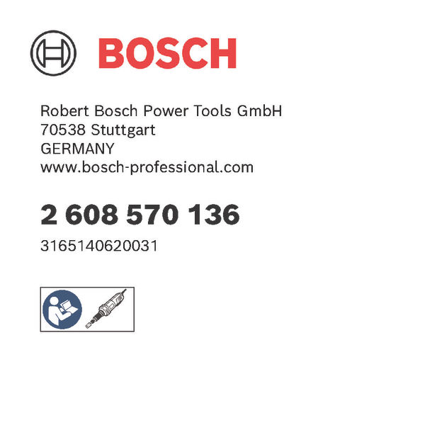 Bosch Spannzange ohne Spannmutter, 6 mm, für Bosch-Geradschleifer | 2608570137BO